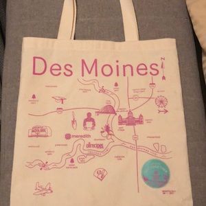 Bags - Des Moines canvas tote bag Bags - Des Moines canvas tote bag